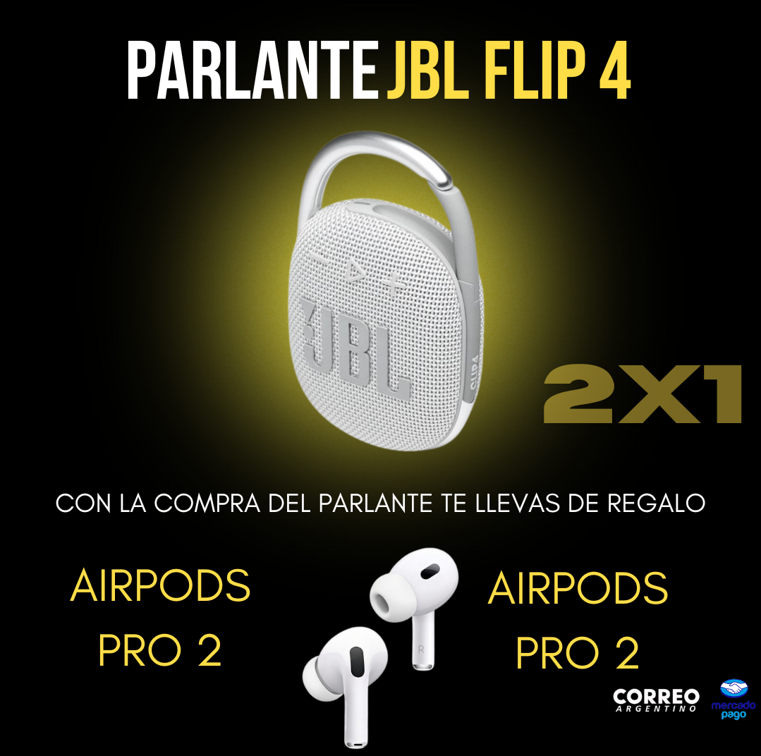 JBL CLIP 4 + AIRPODS PRO 2 DE REGALO 🎁